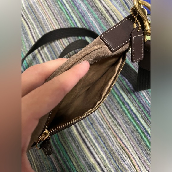Coach Brown Suede Crossbody - Picture 6 of 6